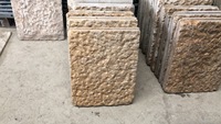 Dalles de pierre calcaire beige naturel rustique pour revêtement mural intérieur et extérieur, pierre véritable empilée pour mur extérieur