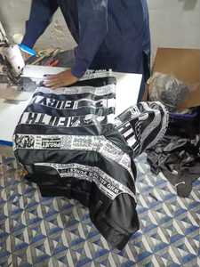 Pantalones Cortos de Cuero Holgados, Nueva Tendencia, Ropa de Calidad, Estampado de Letras Personalizado para Hombre, Estilo Casual, Cierre de Cremallera, Suaves, Hasta la Rodilla - Product Image 5