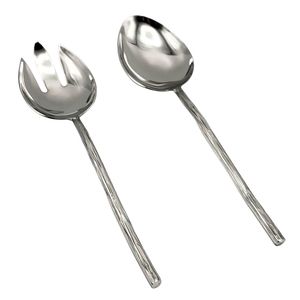 Utensilios para Servir Ensaladas de Metal Decorativo con Acabado Antiguo, Ecológicos, para Fiestas y Cenas Elegantes - Product Image 4