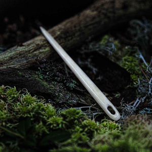 Natural Polished Eco-Friendly High Quality Buffalo Bone Lacing Needle Waterproof Handmade Modern <b>Tool</b> Tapered <b>Thread</b> Hole Zehra - Product Image 1