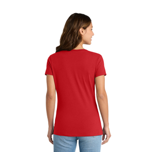 Camiseta de Cuello en V para Mujer de Primera Calidad, Tela de Algodón Suave, Corte Ajustado, Manga Corta, Informal, Fabricante y Proveedor de Impresión Personalizada - Product Image 4