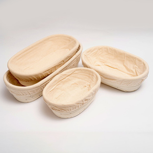Durable rattan sourdough <b>bread</b> baguette <b>basket</b> banneton for brotform dough rising proofing <b>baskets</b> - Product Image 4