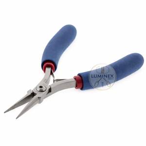 Pince à bec effilé dentelée, manche standard, outil manuel de précision pour la fabrication de bijoux, en acier inoxydable durable et léger, vente en gros OEM - Product Image 3