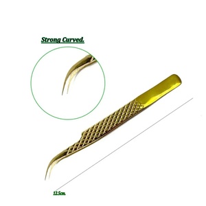 แหนบสแตนเลสปลายเรียบสำหรับติดขนตาปลอม ความยาว 10 มม. - Product Image 2