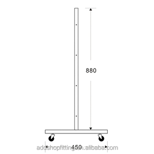 Estante de exhibición de rejilla de paneles de pared de acero en forma de T de 88 cm con gancho Slatwall para exhibir productos de manera eficiente - Product Image 3