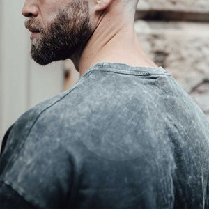 Camiseta de Hombre con Lavado Ácido, Diseño 2026, Buena Calidad, Ropa Casual, 100% Algodón, en Venta - Product Image 6