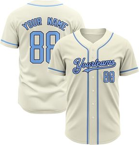 Maillot de baseball respirant grande taille à col en V et manches courtes, imprimé sur le devant, 100 % polyester, haute qualité, pour commandes d'équipes, Star - Product Image 4