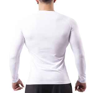 Men's Customized Long Sleeve Rash Guard Breathable Anti-Bacterial Eco-Friendly Quick Dry Sport OEM Men <b>Compression</b> <b>Shirt</b> - Product Image 6