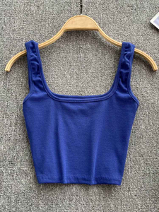 New Arrival Women Gym Wear Square Neck Tank <b>Top</b> Workout Ladies Tank <b>Top</b> High Quality Yoga Sports <b>Crop</b> <b>Top</b> Fitness OEM - Product Image 3
