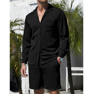 Conjunto de Pantalones Cortos para Hombre, Talla Grande 5XL, con Logotipo Personalizado OEM de Fabricante Pakistaní, Camiseta de Manga Corta con Estampado, Conjunto de Verano - Product Image 3