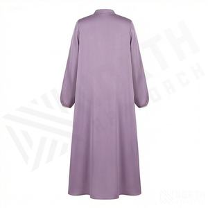 2025 OEM Kimono Outwear Abaya High Stretch Soft Thicker Polyester Fabric Muslim Women V Neck Long Sleeve Party Ramadan Wedding - Product Image 2