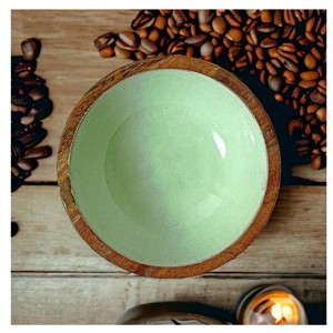 Handicraft Item <b>Disposable</b> Mango Acacia Wood Salad Serving Bowls Party <b>Tableware</b> Modern Design HANDICRAFT HUB Uttar Pradesh - Product Image 5