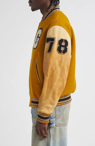 แจ็คเก็ตวาร์ซิตี้ดีไซน์ล่าสุดสำหรับผู้ชาย เนื้อผ้านุ่มสบาย ระบายอากาศได้ดี ผ้าฝ้าย 100% แจ็คเก็ตเบสบอลแฟชั่น - Product Image 2