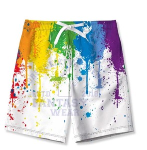 Well Factory Sale Good Quality 100% Woven <b>Polyester</b> Mid Waist Drawstring Closure Embroidery Casual Breathable Solid Shorts Men's - Product Image 1