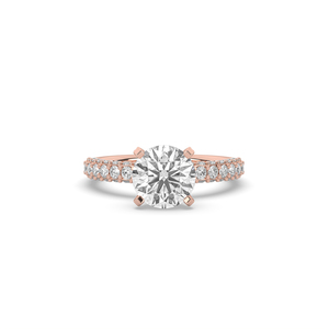 แหวนเพชรทรงกลม 3.03 กะรัต ได้รับการรับรองจาก IGI เพชรเพาะเลี้ยงในห้องปฏิบัติการ ตัวเรือนทอง 14K ดีไซน์โดดเด่น น้ำหนักเบา เจียระไนแบบบริลเลียนท์ เหมาะสำหรับเป็นของขวัญเครื่องประดับชั้นดีสำหรับงานแต่งงาน - Product Image 2