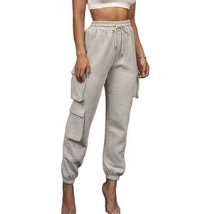 Pantalon de survêtement pour femme, coupe décontractée, taille à cordon de serrage, pour tenue décontractée, voyage et usage quotidien - Product Image 1