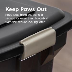 Contenitore per Cibo per Cani con Capacità di 58 Libbre, Ruote Attaccabili, Facile da Spostare, Contenitore per Alimenti per Cani, Uccelli e Animali Domestici - Product Image 5