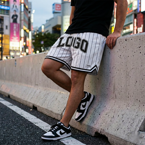 Shorts de basket-ball pour hommes, toutes saisons, grandes tailles |   Maille imprimée, séchage rapide, respirante, coupe décontractée, style urbain, hip-hop, avec poche - Product Image 3