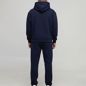 Premium Heavyweight Pullover Hoodie And Tapered Sweatpants Set Custom Logo Cotton Fleece <b>Tracksuit</b> Minimalist Streetwear - Product Image 2