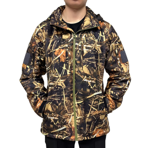 Veste de chasse unisexe en softshell pour l'extérieur, imprimé camouflage, imperméable, coupe-vent, chaude, manches longues, hiver - Product Image 1