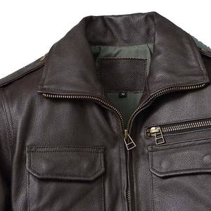 แจ็คเก็ตหนังปักลายสุดหรู แฟชั่นใหม่ ดีไซน์ใหม่ แจ็คเก็ตมอเตอร์ไซค์ลำลอง ซิปสั่งทำพิเศษ แจ็คเก็ตบอมเบอร์สุดหรู - Product Image 2