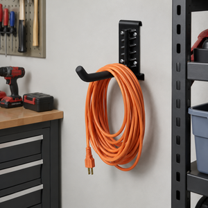 Durable Metal Wall Mounted Single <b>Hook</b> Heavy Duty Metal Garage <b>Tool</b> Storage Wall Mount Capacity 55 lbs Load GAPGAR009 - Product Image 1