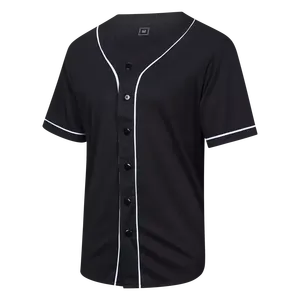 Camiseta de Béisbol Unisex Azul Rey, Transpirable, con Patrón de Letras, Manga Corta, con Botones, Uniforme Deportivo de Verano - Product Image 5