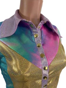 Camisa Western Rodeo Ecológica, Ligera, Transpirable, de Manga Larga, con Tela Brillante Elástica y Botones a Presión - Product Image 5