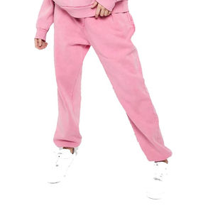 Conjunto deportivo unisex de forro polar para entrenamiento, sudadera con capucha y pantalones de chándal de talla grande para mujer con logo serigrafiado. - Product Image 5