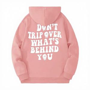 Sudadera con Capucha Rosa Unisex de Vithas Industry, Sudadera Extra Grande de Felpa con Estampado de Dibujos Animados en la Espalda, Ropa Casual Suave para Otoño - Product Image 1