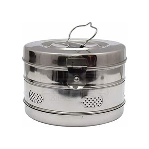 Boîte de rangement réutilisable en acier inoxydable pour pansements chirurgicaux, stérilisation hospitalière et stockage d'articles médicaux - Product Image 4