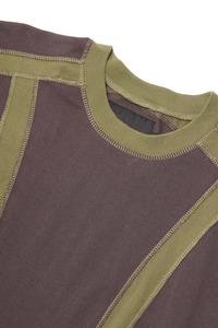 Camiseta de Manga Corta Oversize para Hombre, Color Sólido con Bloques de Color en Contraste, Estilo Urbano, Fabricante y Proveedor Mayorista OEM - Product Image 2