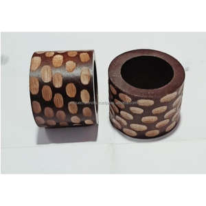 Organisateur de ronds de serviette de forme ronde moderne stockage de bijoux durable design compact élégant parfait pour la maison ou accessoire de voyage - Product Image 4