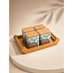 Modern Wooden Food <b>Storage</b> <b>Box</b> <b>With</b> Tray Containers <b>With</b> Airtight <b>Lids</b> For Kitchen Food Preservation Stackable <b>Storage</b> <b>Box</b> - Product Image 1