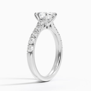 แหวน BOJ รุ่น 016 ทรงมาร์คีส์ เงินแท้ 925 ประดับเพชรครึ่งวง 2 กะรัต สี D ความสะอาด VVS1 มอยส์ซาไนต์ รับรองโดย GRA ราคาประหยัด - Product Image 2