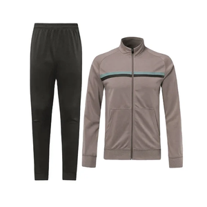 Diseño de logotipo personalizado, crea tu propio conjunto deportivo de 2 piezas para hombre, ropa de gimnasio, jogger con sudaderas con cremallera, diseño OEM. - Product Image 3