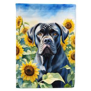 Cane Corso Sunflowers <b>Garden</b> <b>Flag</b> Multicolor Decorative Yard Banner for Patio Artwork Mailbox <b>Flag</b> for Flower Beds <b>Garden</b> Size - Product Image 1