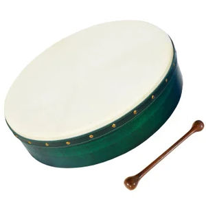 Tambour chamanique professionnel Bodhran en bouleau, instrument de percussion avec peaux de tambour en peau de chèvre, tambourin traditionnel - Product Image 6