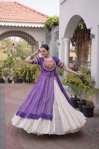 Lehenga Choli spécial Navratri, Chaniya Choli pour femmes, vêtements traditionnels indiens, Lehenga Choli de mariée en pur coton - Product Image 6