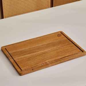 Juego de bandejas de madera de haya ecológicas al por mayor, plato personalizado con logo, tabla para café, té, galletas, desayuno, personalizable - Product Image 6