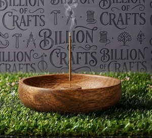 Luxury Creative Hanging <b>Incense</b> <b>Stick</b> <b>Holder</b> Brass Metal Wire Wooden Ash Catcher Ramadan Decor - Product Image 4