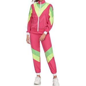 Ensemble coupe-vent unisexe imperméable couleur unie respirant 100 % coton avec doublure polaire sportive écologique 2-en-1 veste et survêtement - Product Image 1