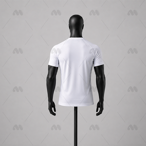 เสื้อยืดกีฬาวิ่งออกกำลังกายผู้ชาย ผ้าคอตตอน/สแปนเด็กซ์ 100% แห้งเร็ว ระบายอากาศดี เป็นมิตรกับสิ่งแวดล้อม แขนสั้น ผ้า 180 กรัม รับผลิตแบบ OEM - Product Image 5