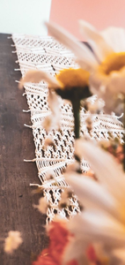Wholesale Pure Handmade Wedding Woven Macrame Luxury Cotton Tassels Decoration <b>Table</b> <b>Runners</b> for <b>Table</b> Decor 14 X 78 inches - Product Image 2
