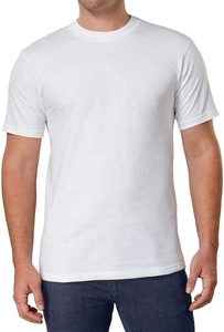 Camiseta Casual de Manga Corta para Hombre, 100% Algodón, Cuello Redondo, Logotipo Frontal, Diseño Sólido, Tejido de Punto, 150 Gramos, Antiarrugas - Product Image 2