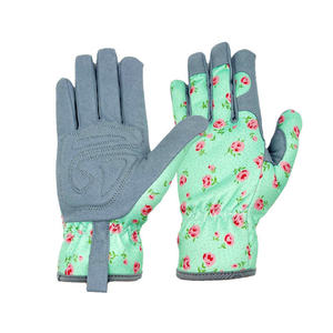 New Promotion Hot Style Half Leather Short <b>Gloves</b> Gardening Protection Breathable and Flexibility Green Thumbs Gardening <b>Gloves</b> - Product Image 1