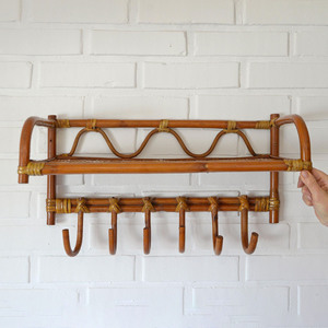 Rattan furniture best pick decorative storage shelf <b>solid</b> <b>wood</b> bookshelf wall <b>bookcase</b> shelves - Product Image 1