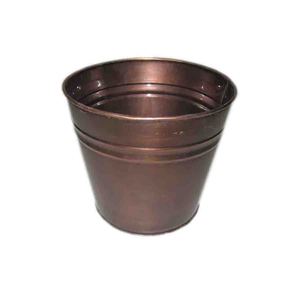Pot de fleurs en métal décoratif durable pour la maison, le jardin, le balcon et un style floral contemporain - Product Image 2