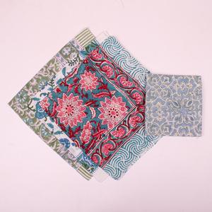 Multifunctional Square Fashion Handkerchief <b>Bandana</b> Wrist Wrap Hair Accessory 100% Cotton Floral Pocket Headwear - Product Image 4