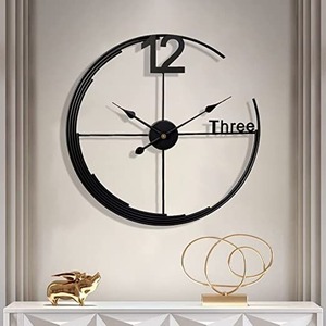 Oval Metal <b>Wall</b> <b>Clock</b> Designer Decorative Luxury Modern Home Decor <b>Wall</b> Hanging Art Wedding Needle Display Silent Hourly <b>Chiming</b> - Product Image 2